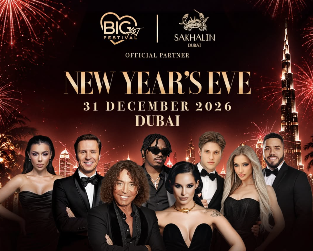BIG ART FESTIVAL — New Year's Eve Dubai 2027 at SAKHALIN Dubai, J1 Beach, Dubai