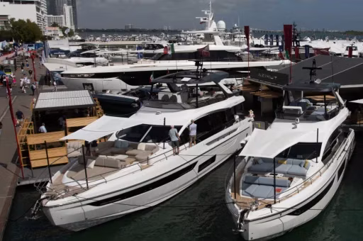 Miami International Boat Show 2027 at Miami Beach Convention Center, Pride Park, Miami Beach Yacht Collection on Collins Avenue, and Sailor's Cove at IGY Yacht Haven Grande Miami, Miami & Miami Beach