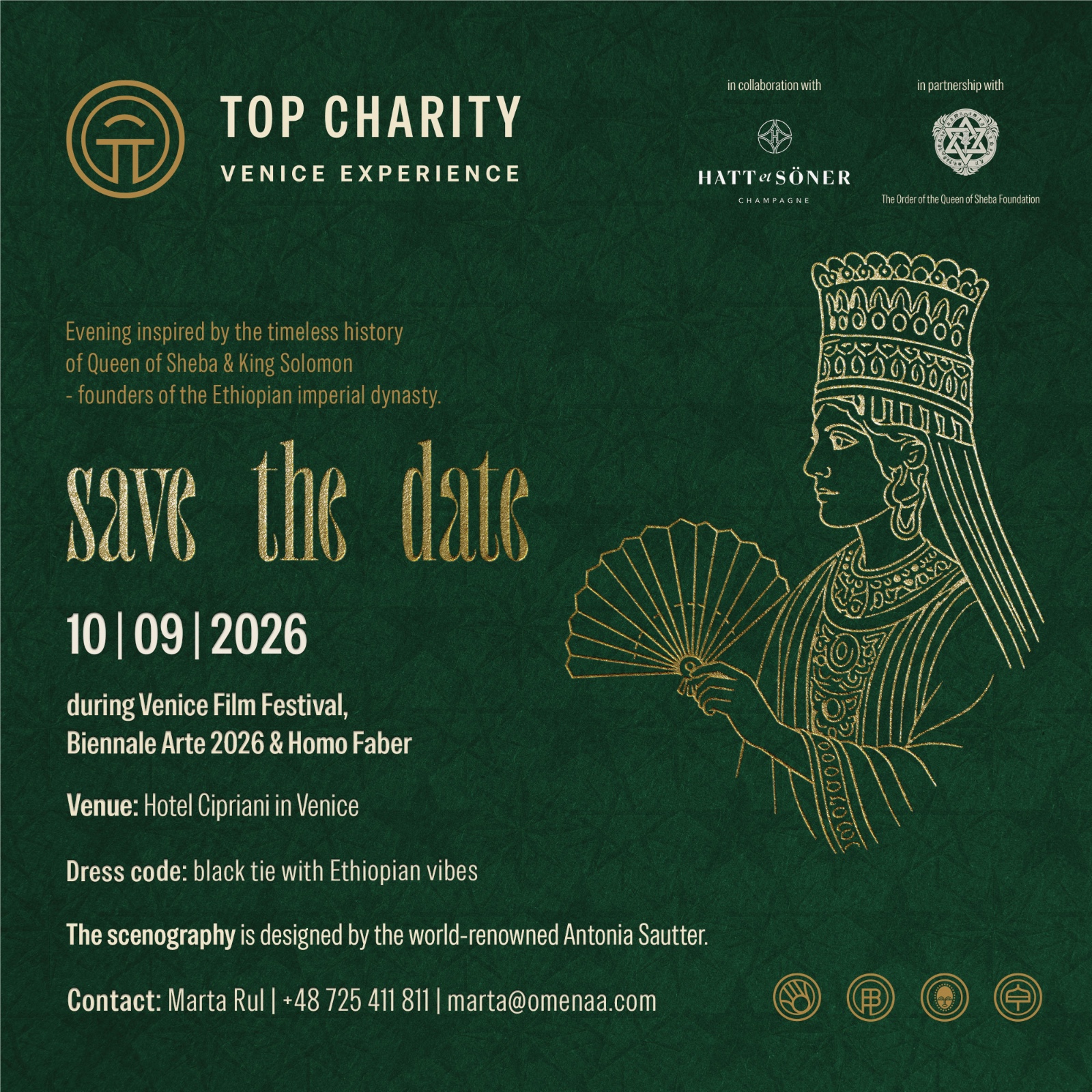 TOP CHARITY Venice Experience at Cipriani Hotel, Venice