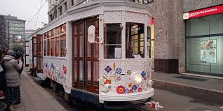 Step aboard Louis Vuitton x Murakami Trams in Milan