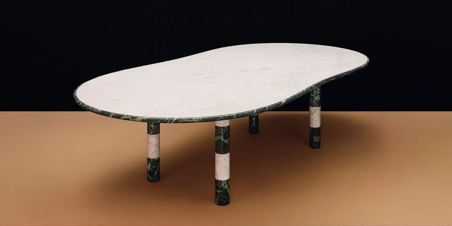Hermès Maison Unveils a Marble Table, Hammered Metal, and Hand-Woven Cashmere  at La Pelota this Milan Design Week