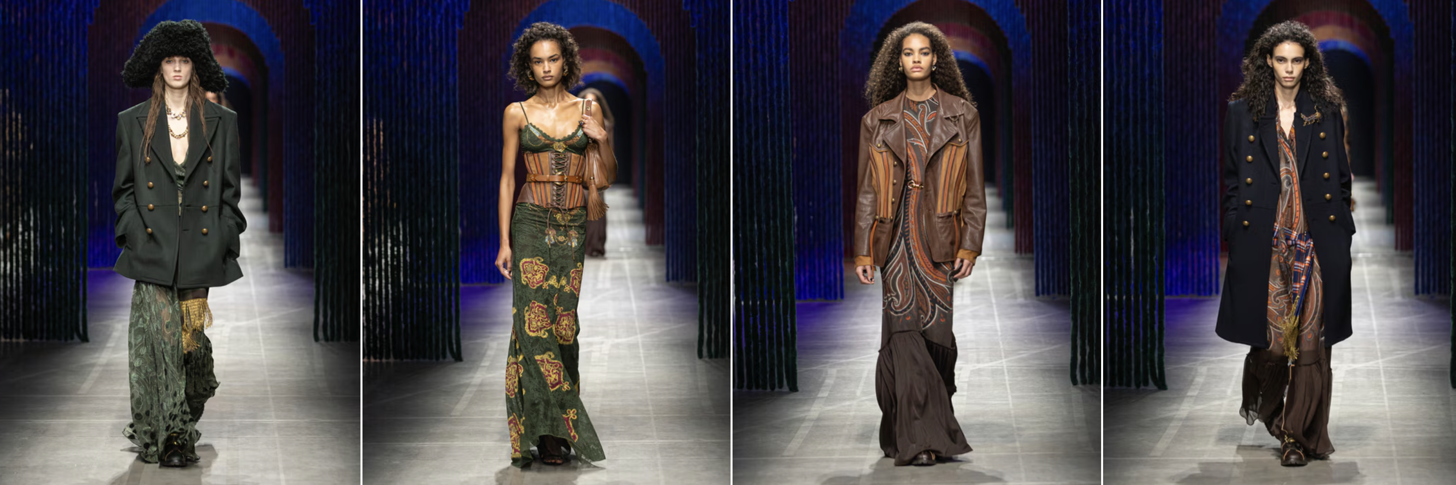 Etro Fall/Winter 2026-2027 Birkenstock suede mules