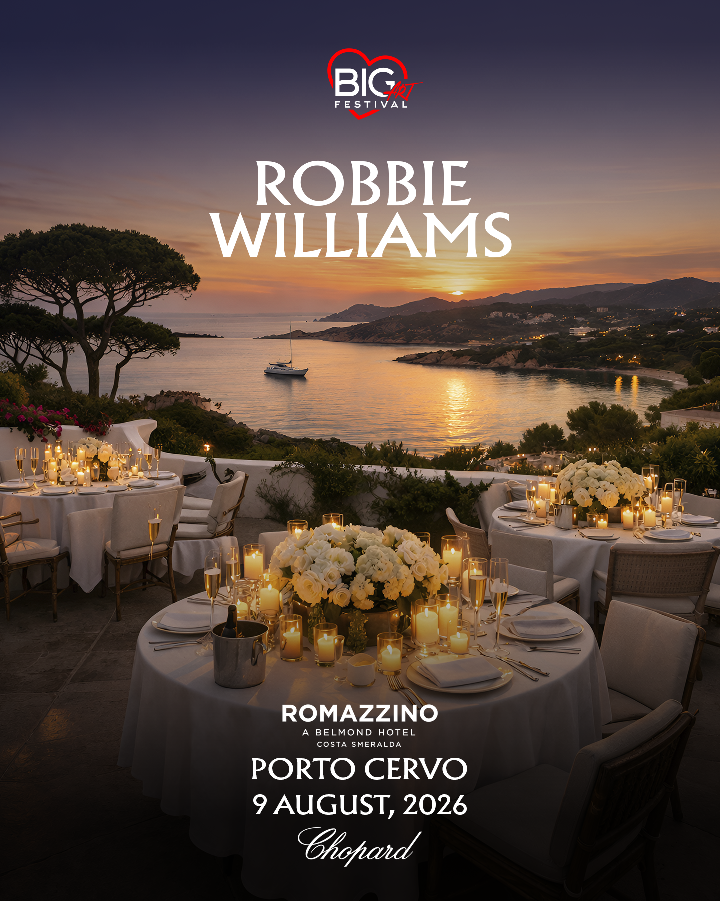 BIG ART Festival — Robbie Williams Porto Cervo