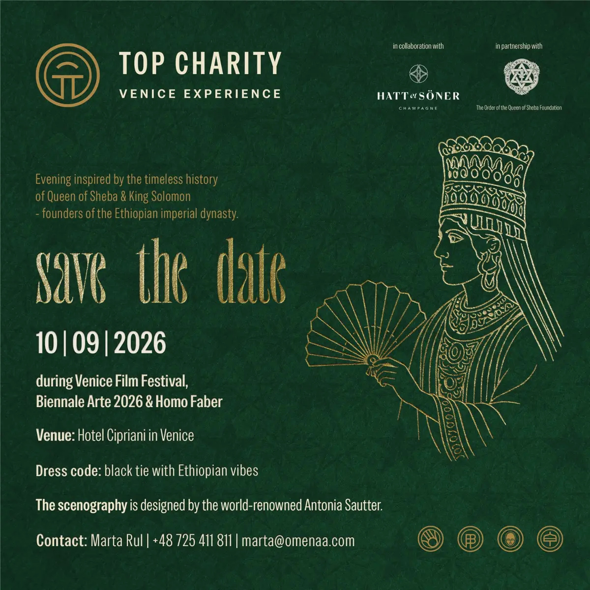 TOP CHARITY Venice Experience at Cipriani Hotel, Venice