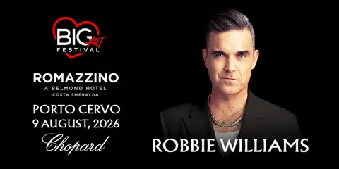 BIG ART Festival Brings Robbie Williams to Costa Smeralda's Most Iconic Hotel This Summer