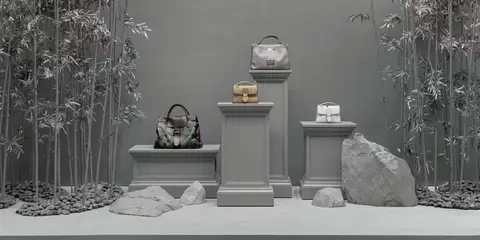 Delvaux Brussels Atelier Transforms Into a Gray Garden by Hans Op de Beeck