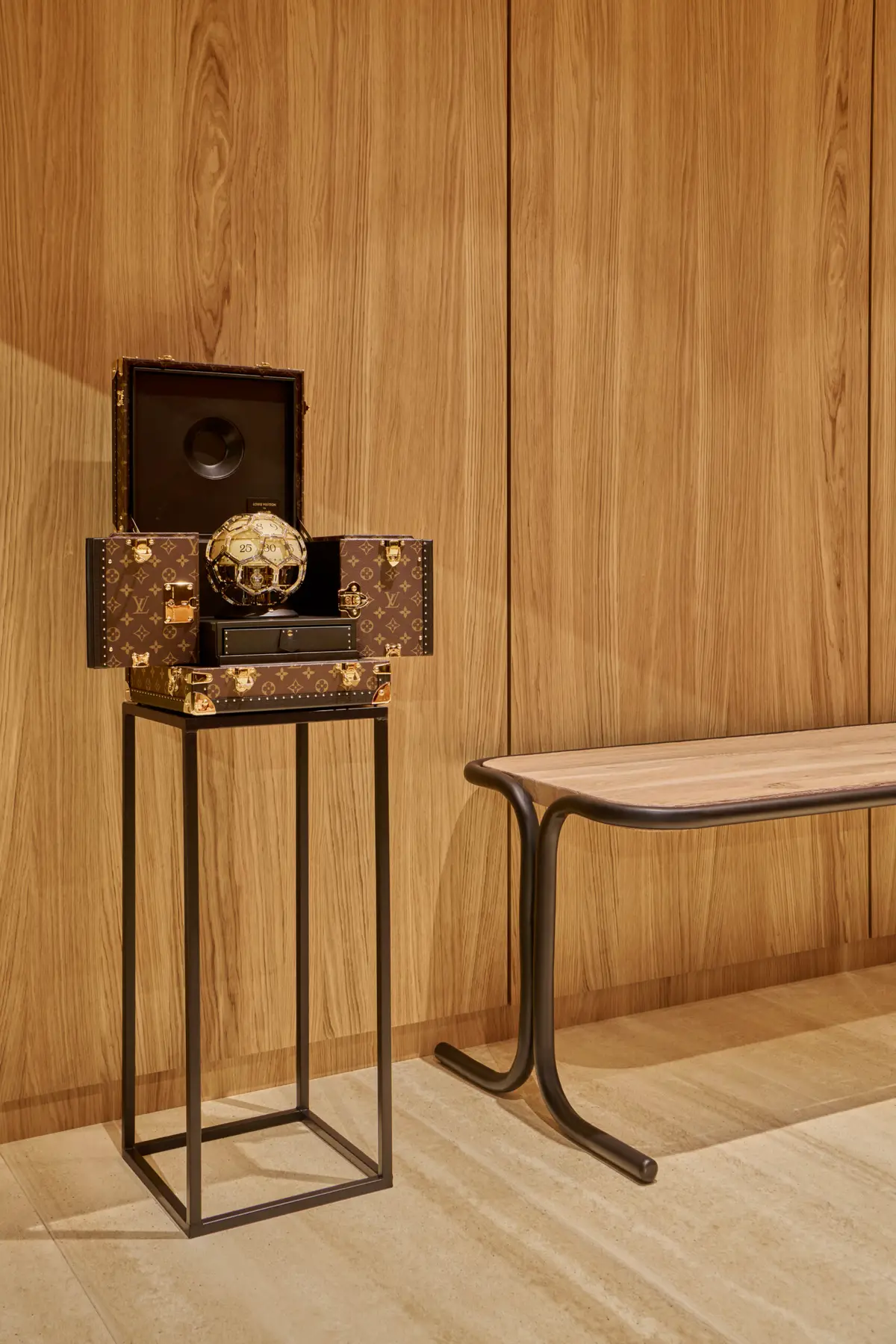 Louis Vuitton Turns Its Monogram Football Into a Clock and Auctions It for UNICEF - L'Epée 1839 Builds the Movement - Image 1