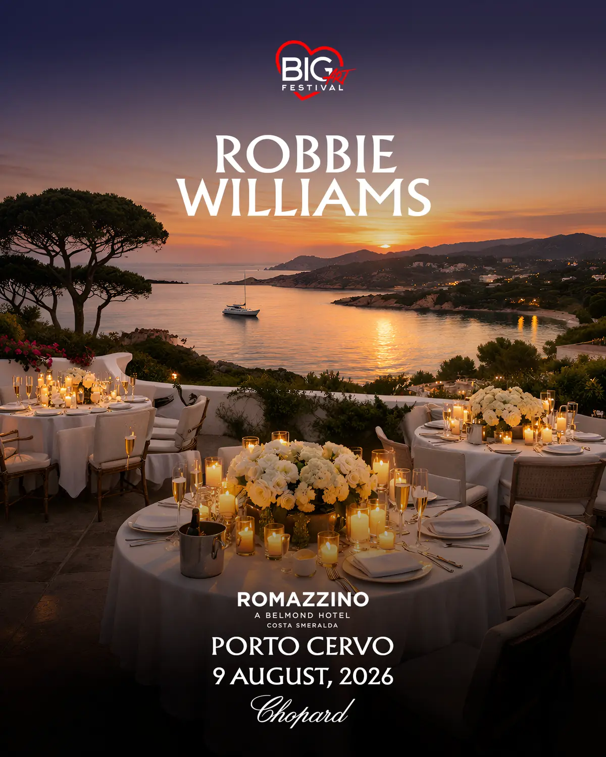 BIG ART Festival — Robbie Williams Porto Cervo