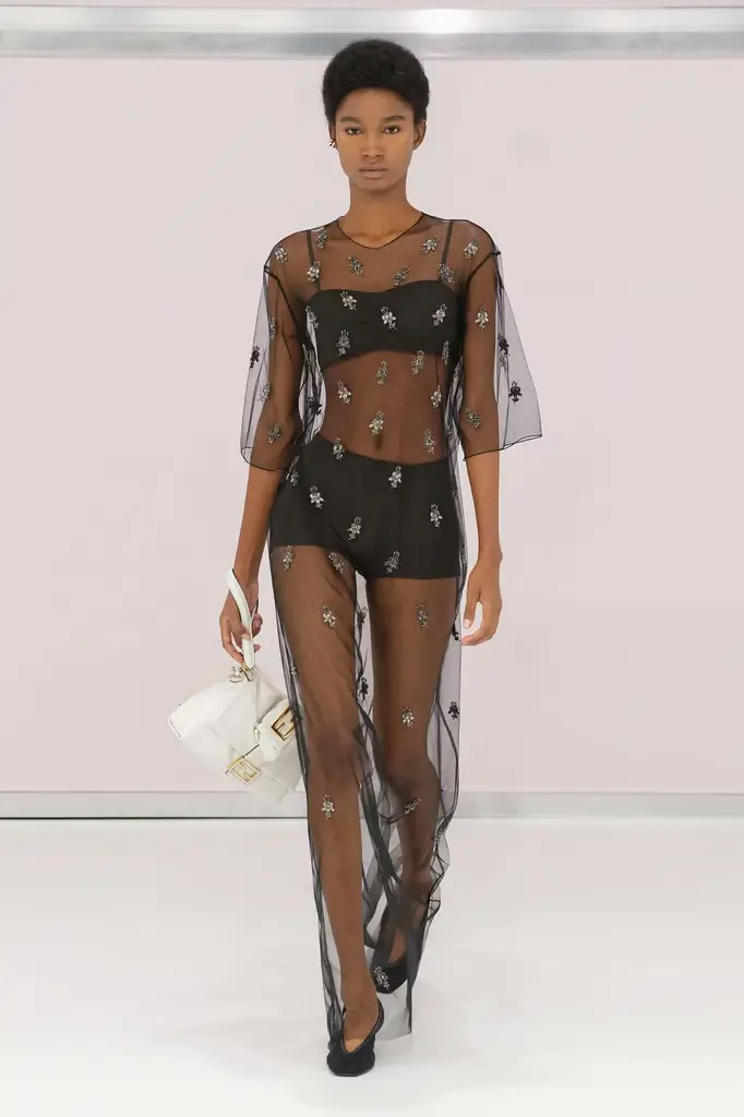 Fendi Spring/Summer 2025: Boudoir Spirit Meets Art Deco Elegance - Image 1