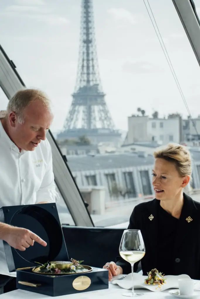 Explore Paris’s Finest with Chef Bizet: a Gourmet Cruise, Caviar Tasting, and Rooftop Dining at L’Oiseau Blanc