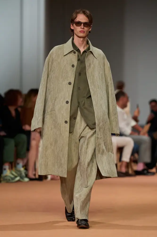 Zegna Cruise 2026 look with leather detailing