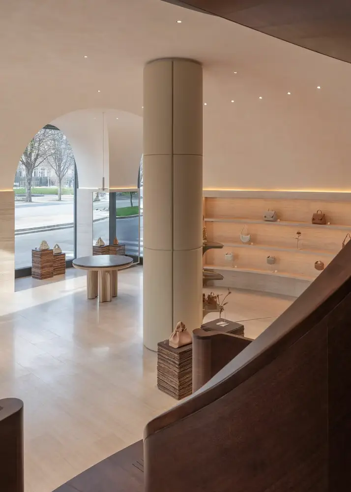 Luxury leather bags, Polène Paris Flagship Champs-Élysées