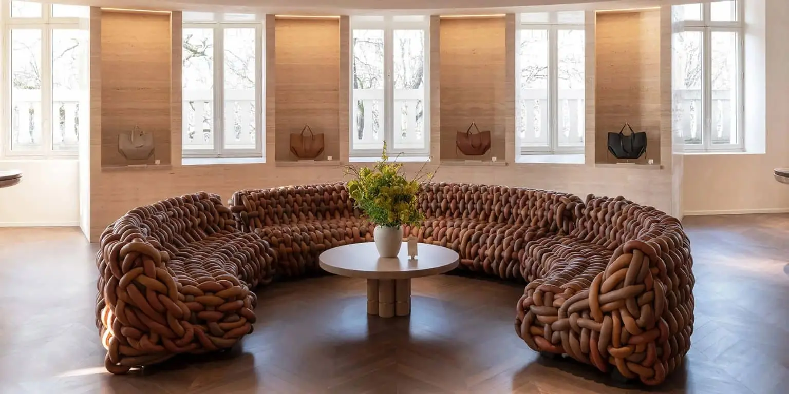 Luxury leather bags, Polène Paris Flagship Champs-Élysées