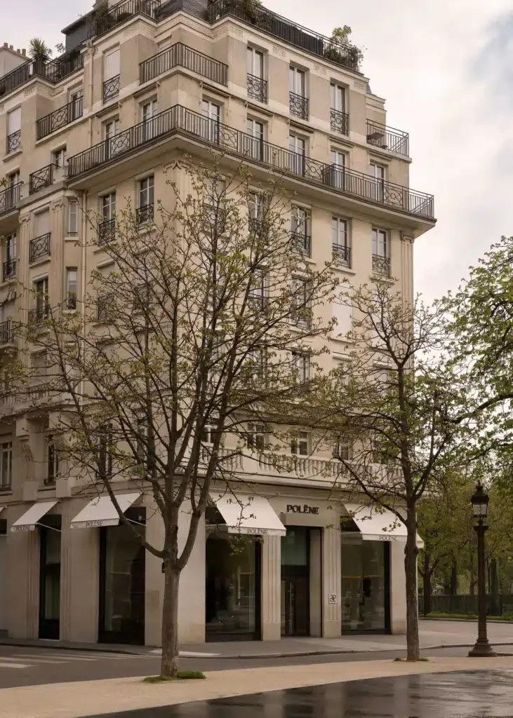 Luxury leather bags, Polène Paris Flagship Champs-Élysées